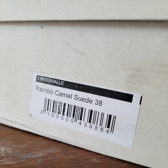 BRAND NEW L'INTERVALLE camel suede lace up boots - Picture 6 of 7